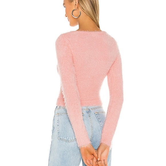 Superdown Pink Fuzzy Sweater - Picture 3 of 5